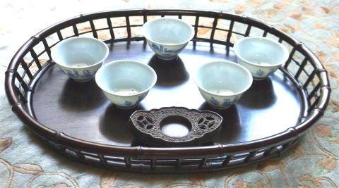 煎茶盆　せんちゃぼん　煎茶道具　茶懐石盆